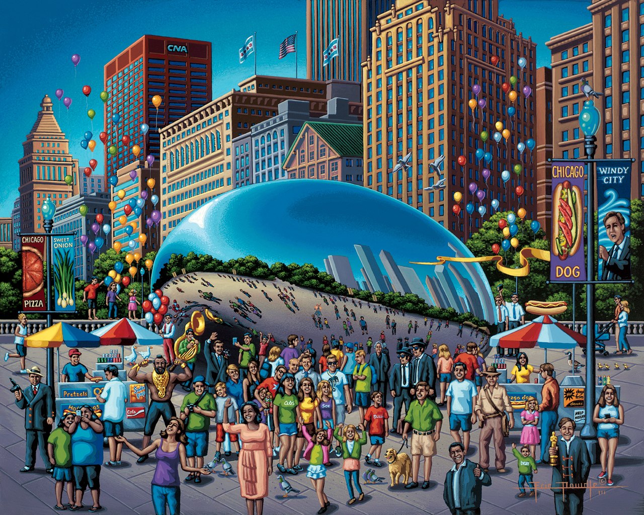 Chicago Bean - 500pc Jigsaw Puzzle by Dowdle  			  					NEW