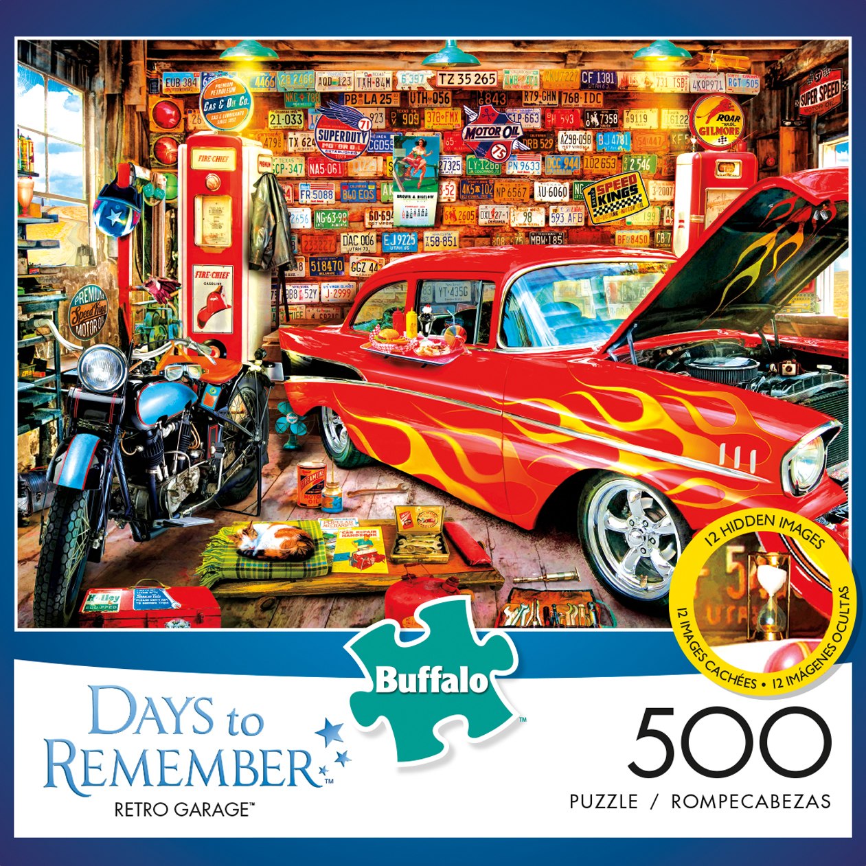 Retro Garage - 500pc Jigsaw Puzzle By Buffalo Games - image 1