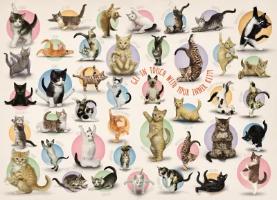 Yoga Kittens - 300pc Jigsaw Puzzle by Eurographics