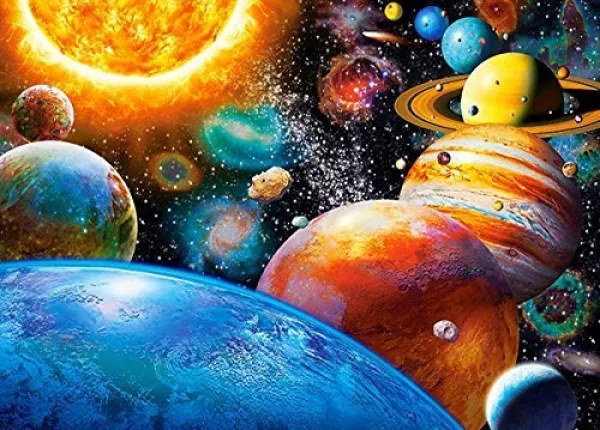 Planets and Their Moons - 300pc Jigsaw Puzzle By Castorland
