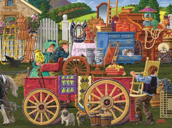 Vintage Yard Sale - 1000pc Jigsaw Puzzle By Sunsout