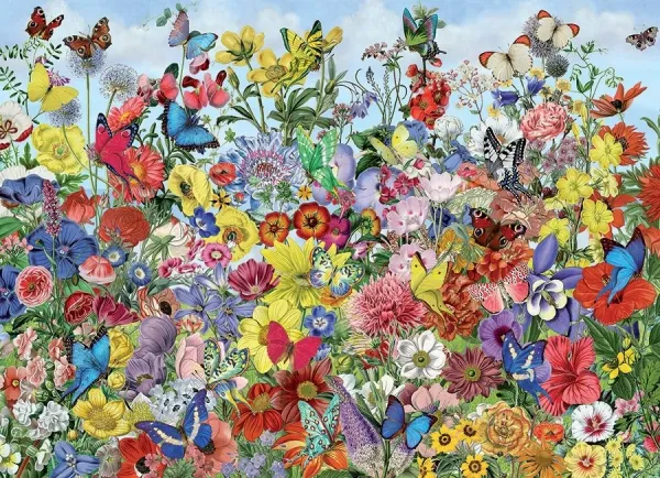 Butterfly Garden - 1000pc Jigsaw Puzzle by Cobble Hill