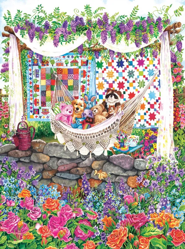 Garden Hammock - 1000pc Jigsaw Puzzle By Sunsout