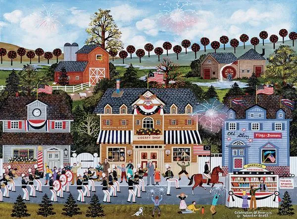 Jane Wooster Scott: Celebration of America - 1000pc Jigsaw Puzzle by Ceaco