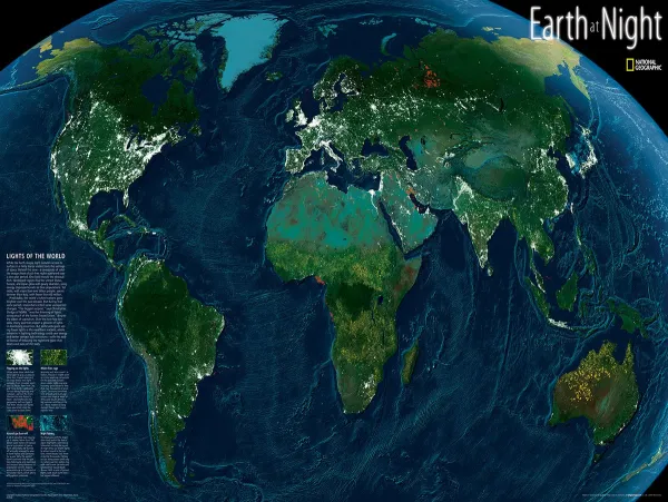 Earth at Night - 1000pc Jigsaw Puzzle by New York Puzzle Company