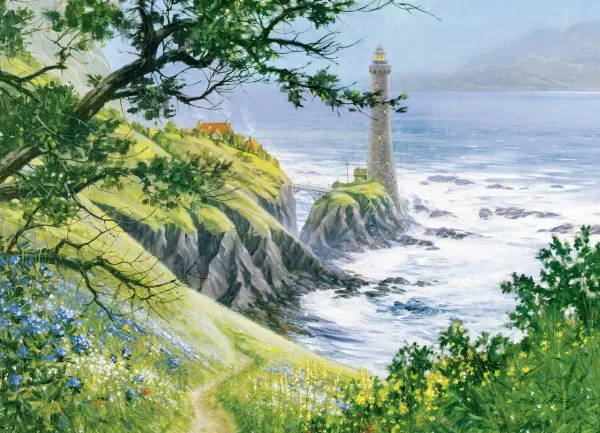 Summer Lighthouse - 1000pc Jigsaw Puzzle by Cobble Hill