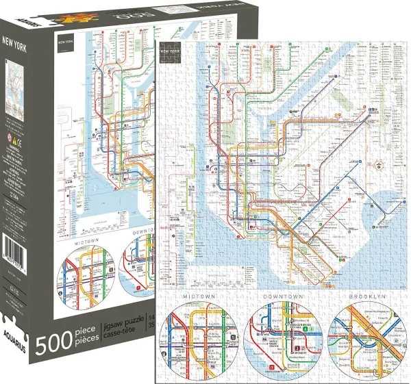 New York Subway - 500pc Jigsaw Puzzle by Aquarius