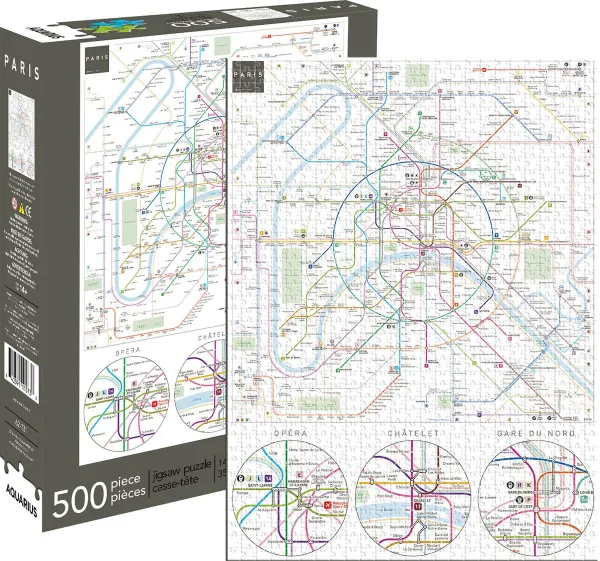 Paris Metro - 500pc Jigsaw Puzzle by Aquarius