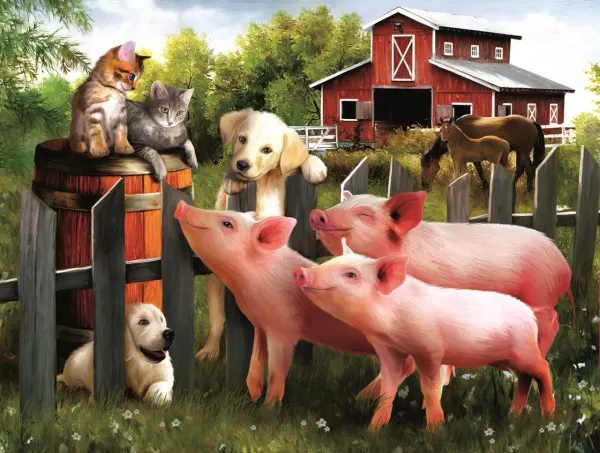 Making New Friends - 300pc Jigsaw Puzzle By Sunsout