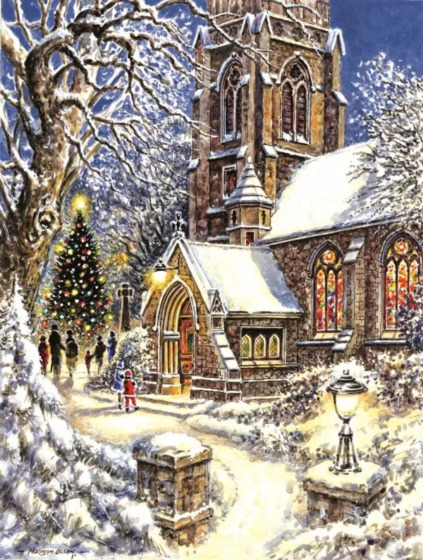 Church in the Snow - 300pc Jigsaw Puzzle By Sunsout