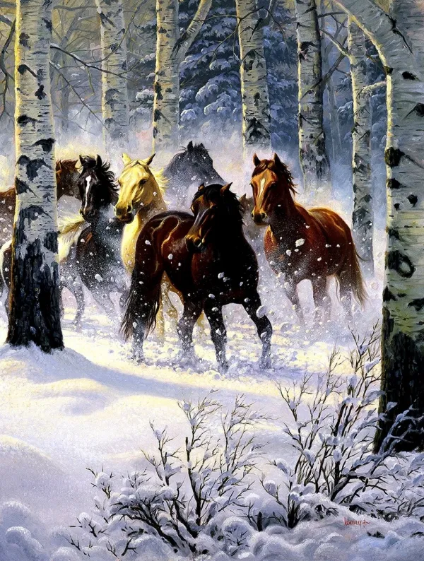 Snow Storm - 500pc Jigsaw Puzzle By Sunsout