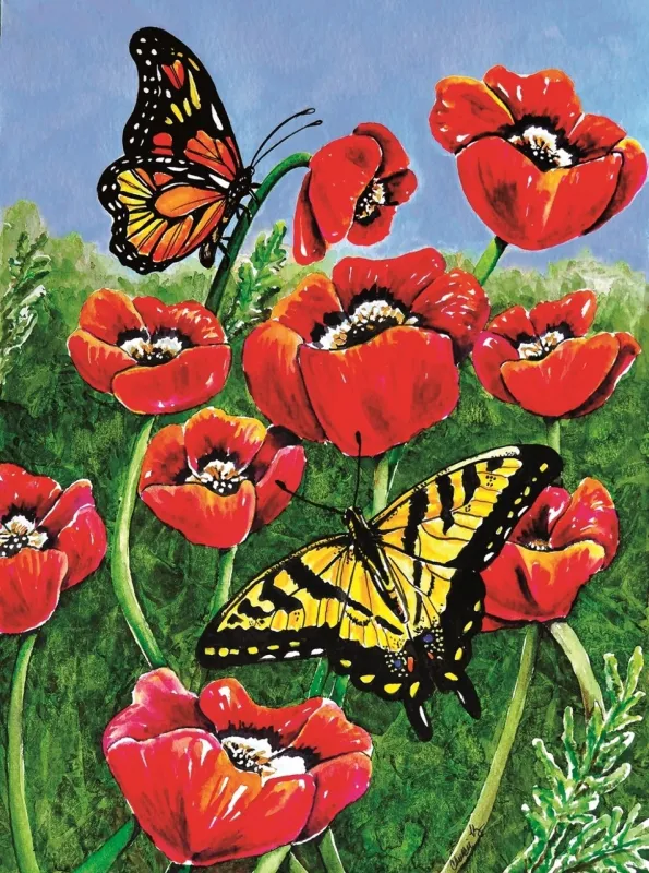 Monarch &amp; Swallowtail - 1000pc Jigsaw Puzzle By Sunsout  			  					NEW