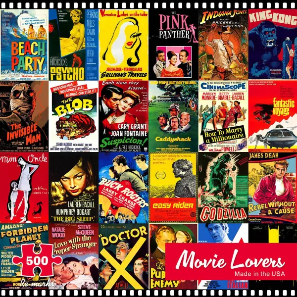 Movie Lovers - 500pc Jigsaw Puzzle By Re-marks