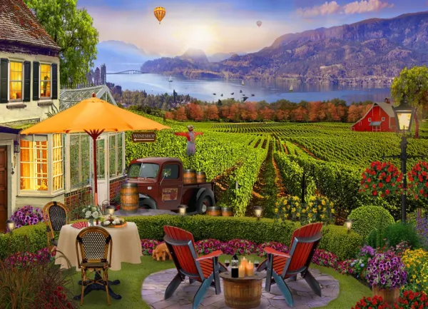 Wine Country - 1000pc Jigsaw Puzzle by Vermont Christmas Company  			  					NEW