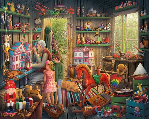 Toy Shed - 1000pc Jigsaw Puzzle by White Mountain