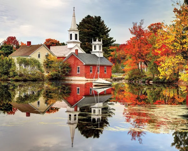 Autumn Reflections - 1000pc Jigsaw Puzzle by White Mountain