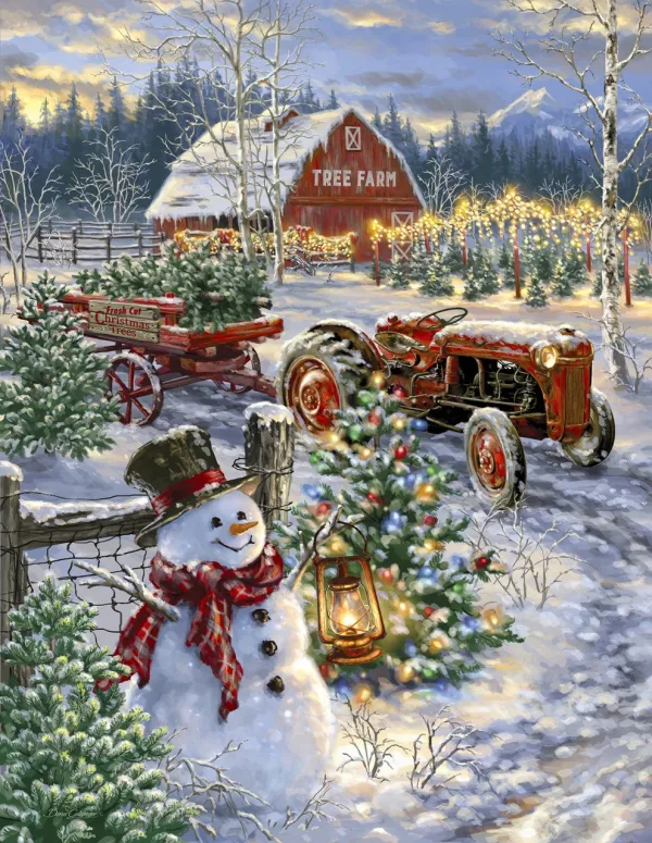 Christmas Tree Farm - 500pc Jigsaw Puzzle By Springbok