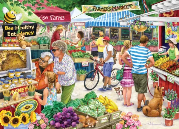 Farmer's Market - 1000pc Jigsaw Puzzle by Vermont Christmas Company