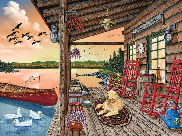 Welcome to the Cabin - 1000pc Jigsaw Puzzle By White Mountain