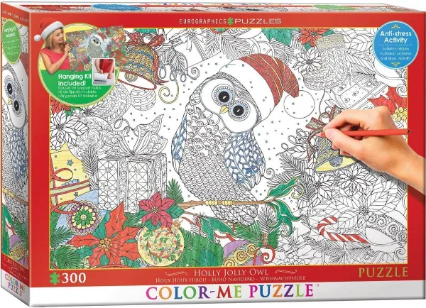 Holly Jolly Owl - 300pc Jigsaw Puzzle by Eurographics