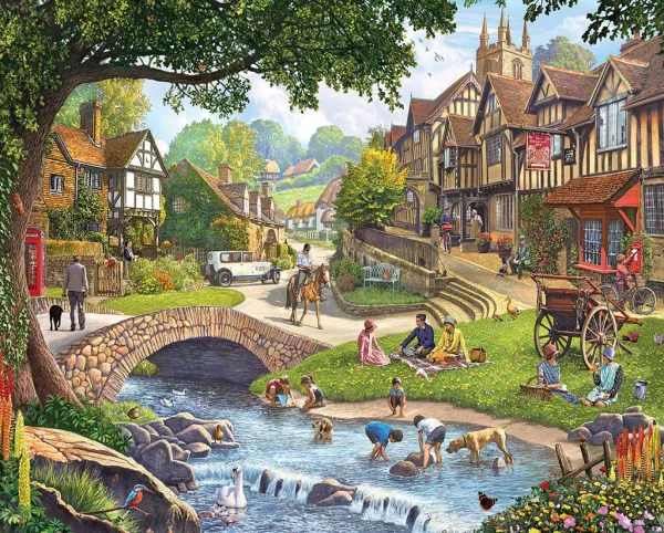Summer Village - 1000pc Jigsaw Puzzle By White Mountain