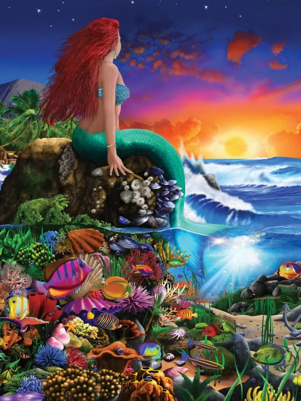 Book Box: Little Mermaid - 300pc EZ Grip Jigsaw Puzzle by Masterpieces