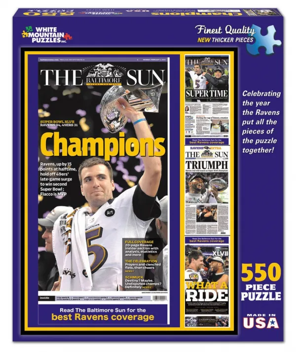 Baltimore Ravens: Super Bowl XLVII Champions - 550pc Jigsaw Puzzle By White Mountain