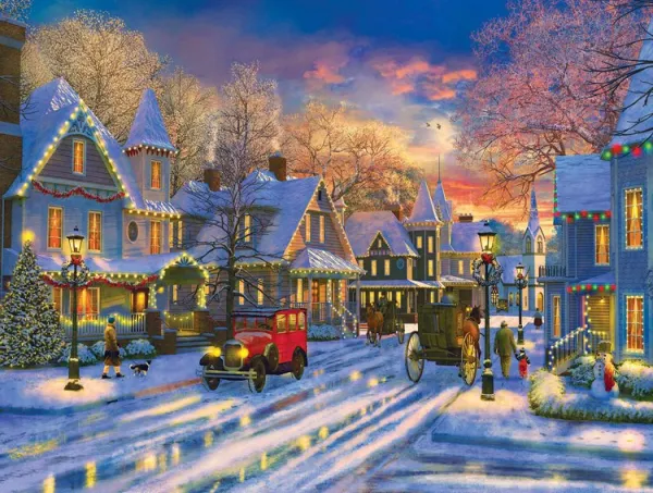 Small Town Holiday - 300pc Jigsaw Puzzle By Sunsout