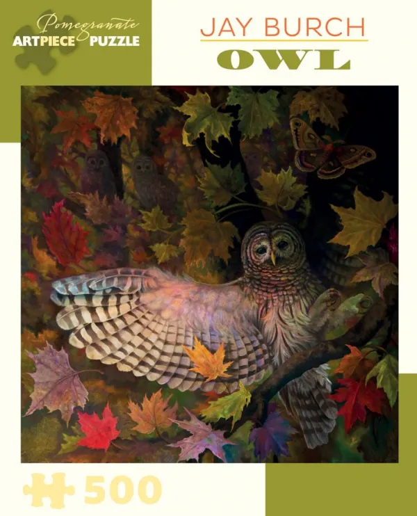Burch: Owl - 500pc Jigsaw Puzzle by Pomegranate