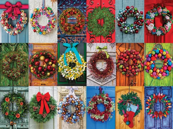 Holiday Wreaths - 550pc Jigsaw Puzzle By White Mountain