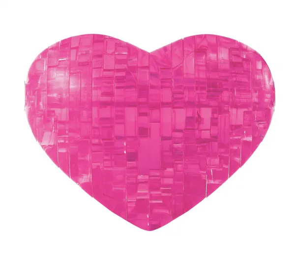 Heart (Pink) - 3D Crystal Puzzle