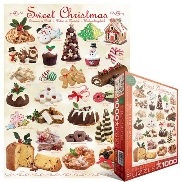 Sweet Christmas - 1000pc Jigsaw Puzzle by Eurographics