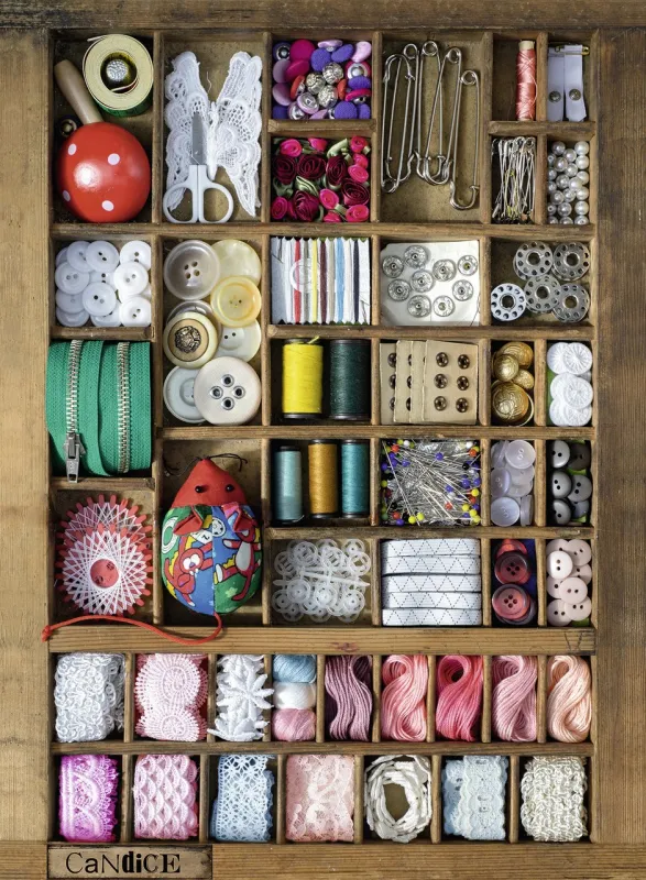 The Sewing Box - 500pc Jigsaw Puzzle by Ravensburger