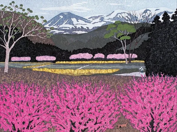 Ohtsu: Flowers in Village - 500pc Jigsaw Puzzle by Pomegranate