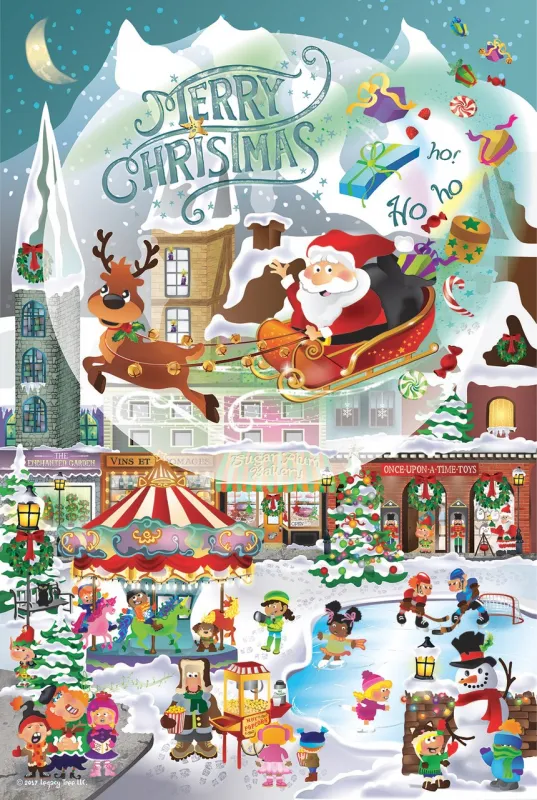 A Christmas Village for All Ages - 625pc Family Jigsaw Puzzle by Sunsout
