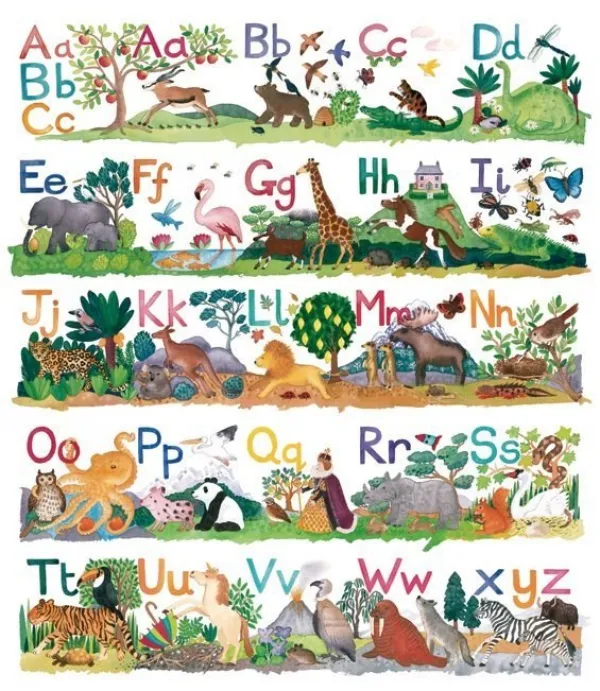 Winteringham: Alphabet - 300pc Jigsaw Puzzle by Pomegranate