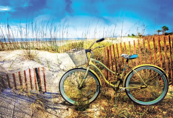 Bike in the Dunes - 1000pc Jigsaw Puzzle by Educa