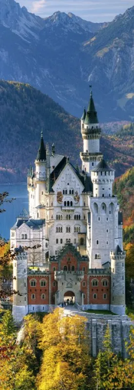 Neuschwanstein - 1000pc Vertical Jigsaw Puzzle By Heye