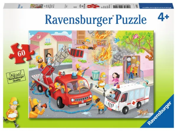 Firefighter Rescue! - 60pc Jigsaw Puzzle By Ravensburger