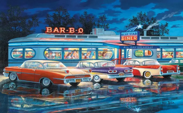 At the Bar-B-Que - 300pc Jigsaw Puzzle By Sunsout