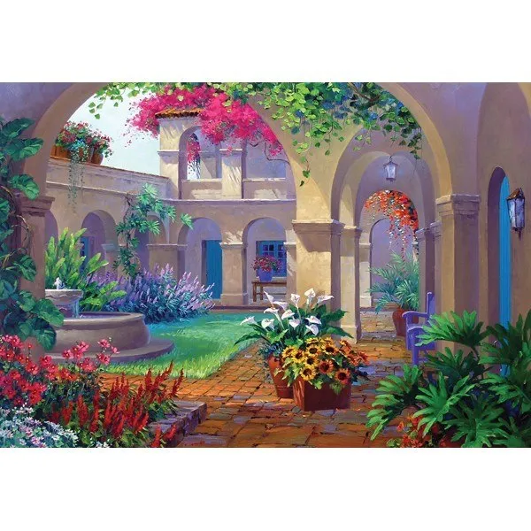 Courtyards: Intriguing Archway - 500pc Jigsaw Puzzle by Holdson