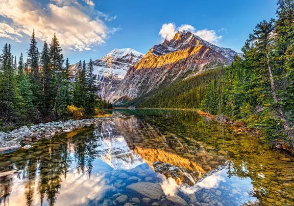 Morning Sunlight in the Rockies - 500pc Jigsaw Puzzle By Castorland