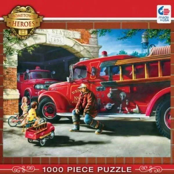 Hometown: Firehouse Dreams - 1000pc Jigsaw Puzzle By Masterpieces