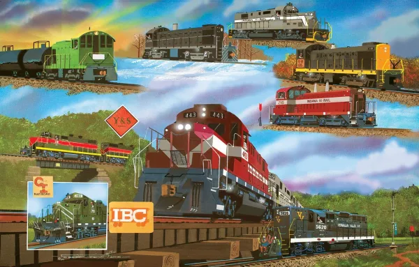 For the Love of Trains - 1000pc Jigsaw Puzzle by SunsOut