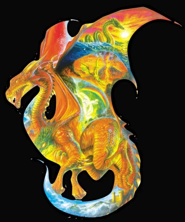 Dragon Dreams - 1000pc Shaped Jigsaw Puzzle By Sunsout