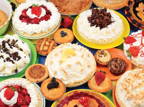 Creamy Dreamy Pies - Colorluxe - 2000pc Jigsaw Puzzle by Lafayette Puzzle Factory