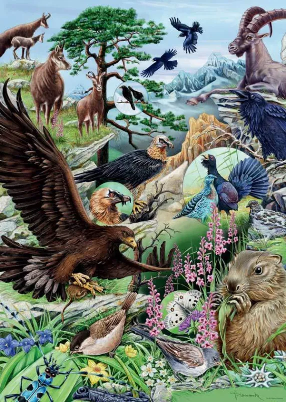 High Mountains - 1000pc Jigsaw Puzzle By Heye