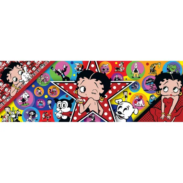 Betty Boop - 1000pc Panoramic Jigsaw Puzzle by Masterpieces