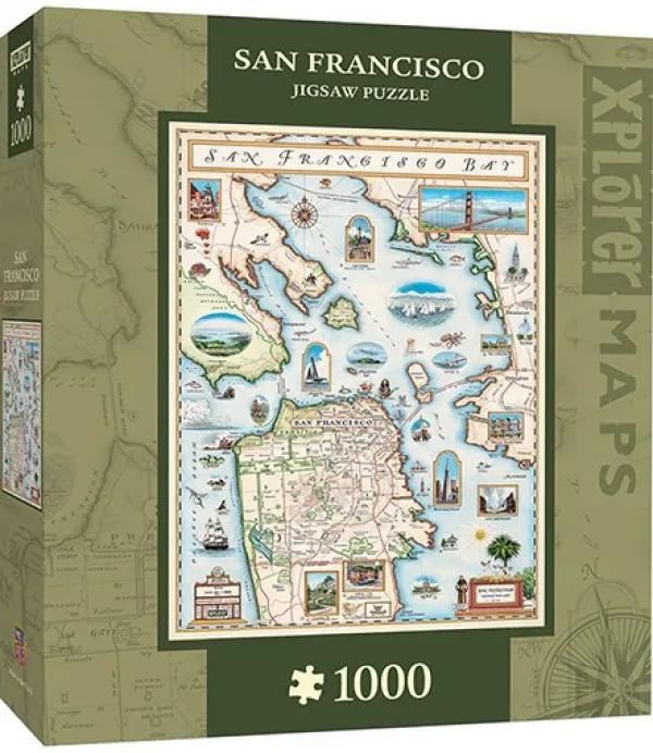 Xplorer: San Francisco Bay - 1000pc Jigsaw Puzzle By Masterpieces