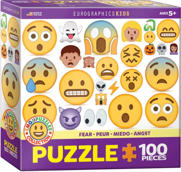Emojipuzzle, Fear - 100pc Jigsaw Puzzle by Eurographics